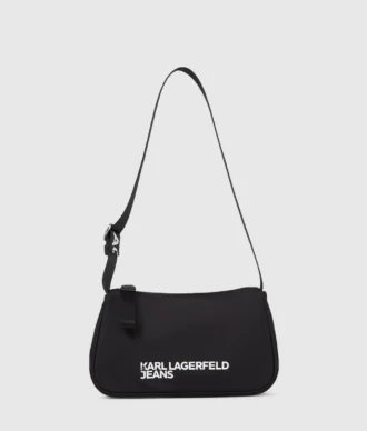 logo nylon skuldertaske 1 330x388 - Logo nylon skuldertaske