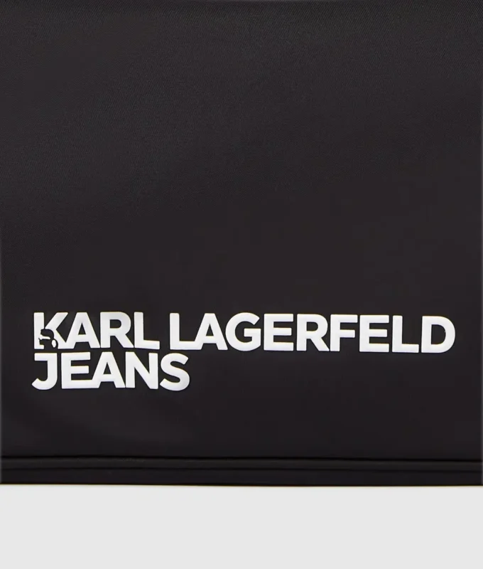 Logo nylon skuldertaske