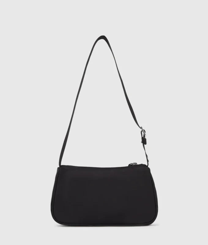 Logo nylon skuldertaske