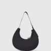Logo nylon skuldertaske med månesilhuet