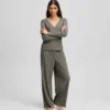 LOGO RIBBED PAJAMA SET