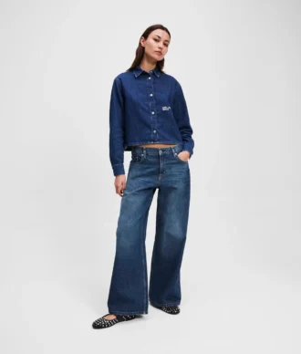 LOW-RISE JEANS MED BREDE BEN