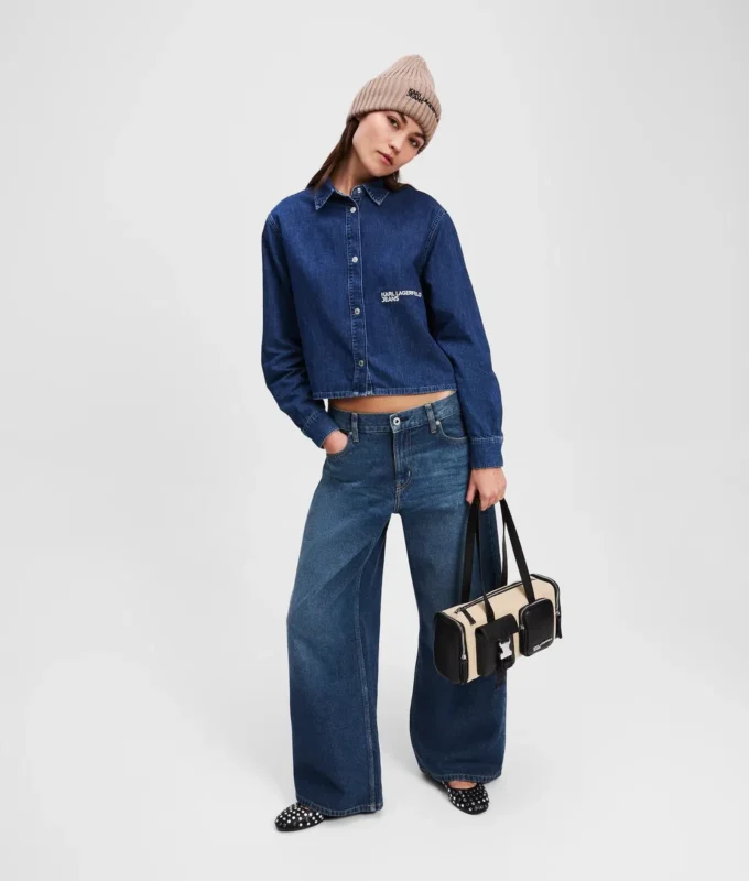 LOW-RISE JEANS MED BREDE BEN