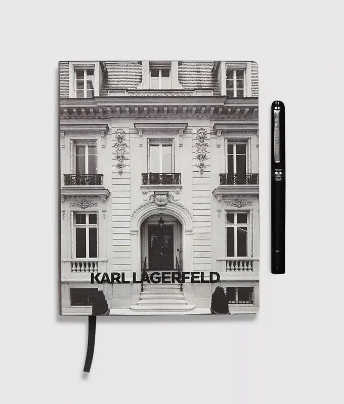 Maison de Karl notesbog og pen i gaveæske