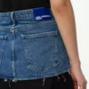 Maxinederdel med denimpanel