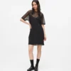 Mesh T-shirt-kjole