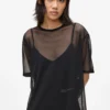 Mesh T-shirt-kjole
