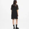 Mesh T-shirt-kjole
