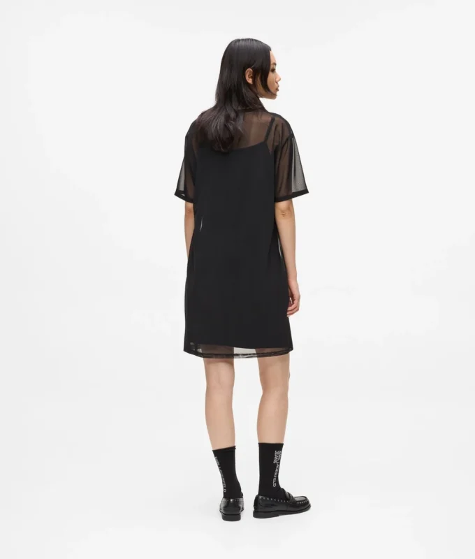 Mesh T-shirt-kjole