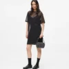 Mesh T-shirt-kjole