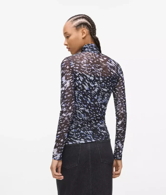 Mesh-top med print overalt