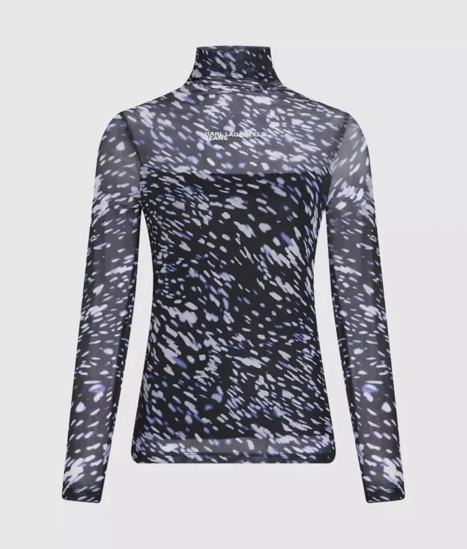 Mesh-top med print overalt