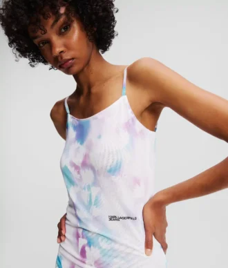 MESHKJOLE MED BLOMSTERPRINT