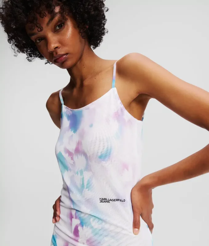 MESHKJOLE MED BLOMSTERPRINT
