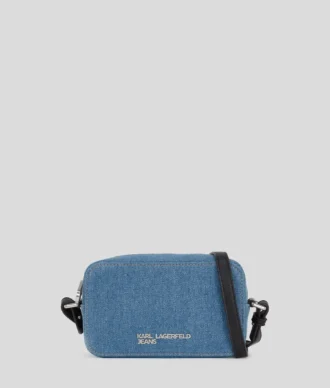 METAL LOGO DENIM KAMERATASKE