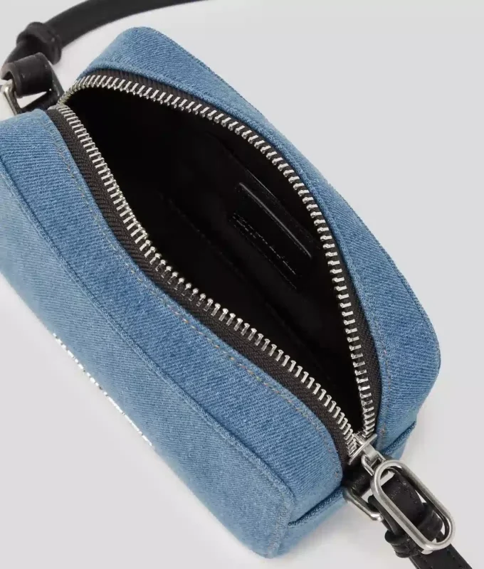 METAL LOGO DENIM KAMERATASKE