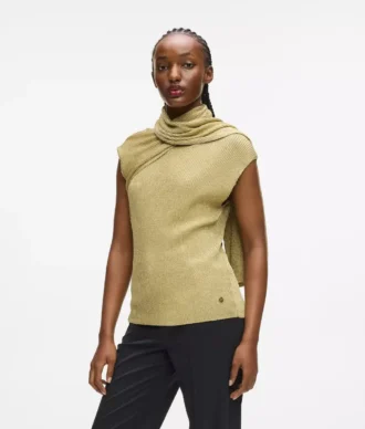 Metallisk strikket top
