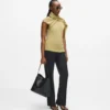 Metallisk strikket top