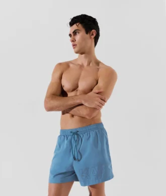 METALLISKE LOGO-SHORTS