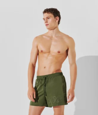 METALLISKE LOGO-SHORTS