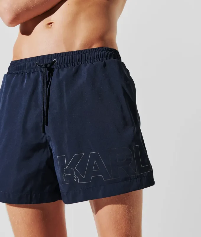METALLISKE LOGO-SHORTS