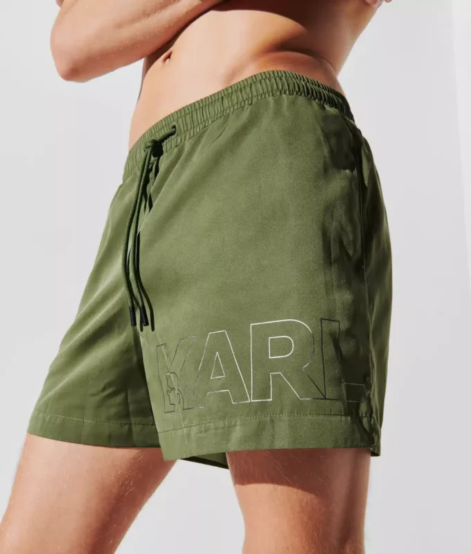 METALLISKE LOGO-SHORTS