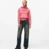 Mid-rise jeans i afslappet pasform