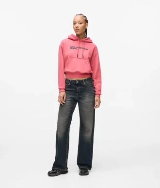 Mid-rise jeans i afslappet pasform