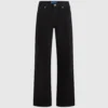 Mid-rise jeans i afslappet pasform