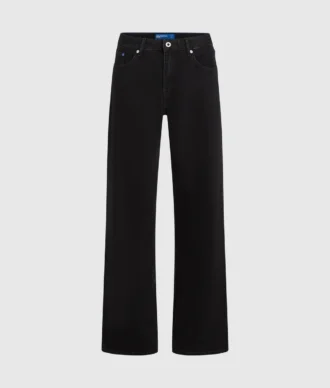 Mid-rise jeans i afslappet pasform
