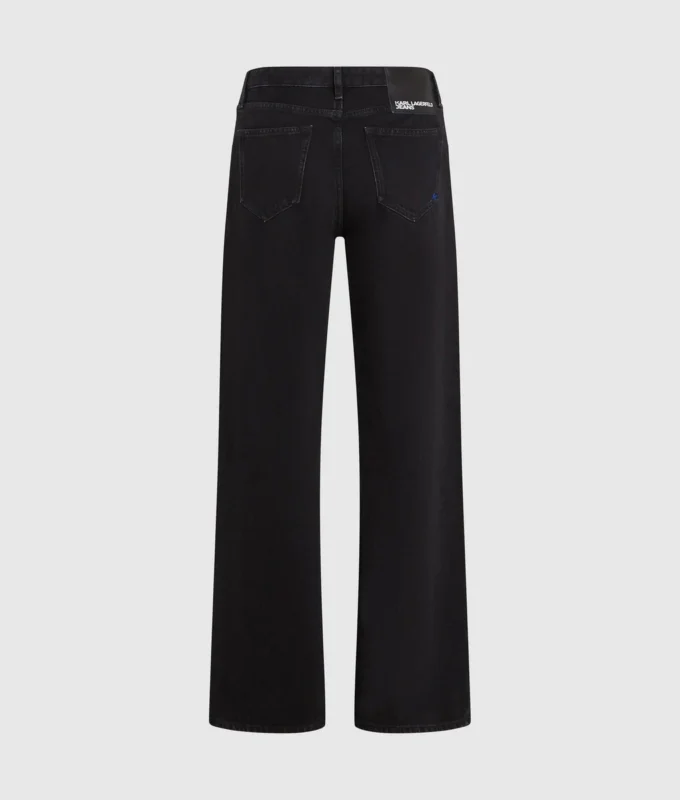 Mid-rise jeans i afslappet pasform
