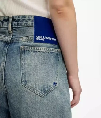 Mid-rise jeans i afslappet pasform