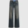 Mid-rise jeans i afslappet pasform