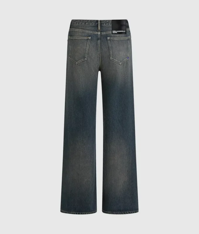 Mid-rise jeans i afslappet pasform