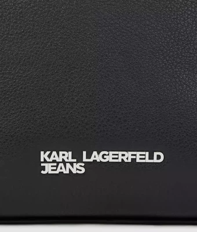 Mini-tote bag med metal-logo
