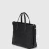 Mini-tote bag med metal-logo