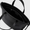 Mini-tote bag med metal-logo