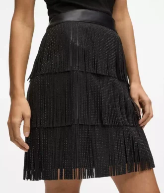 Miniskirt med frynser