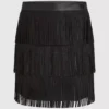 Miniskirt med frynser