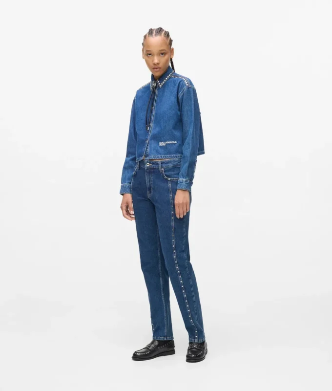 Mom jeans med nitter