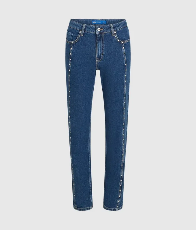 Mom jeans med nitter