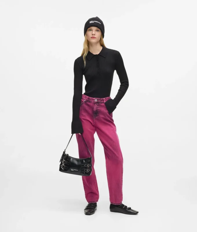 Mom jeans med spraymaling