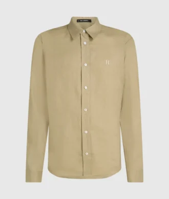 MONOGRAM LINEN SKJORTE