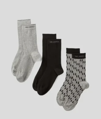MONOGRAM SOCKS – 3-PAK