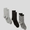MONOGRAM SOCKS – 3-PAK