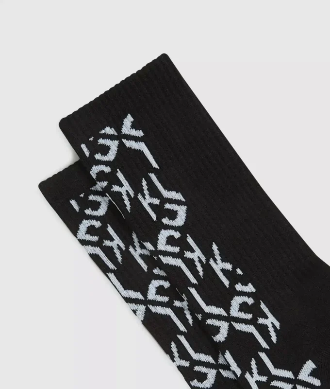 Monogram-sokker – 2-pak