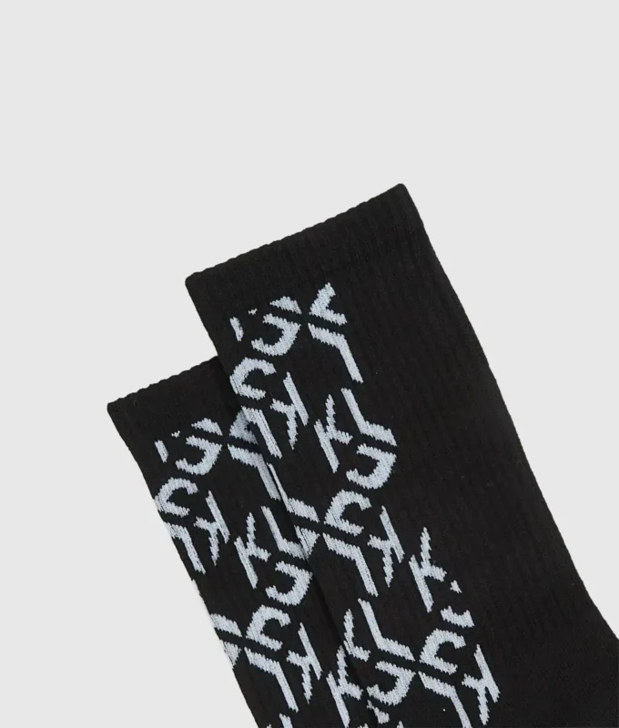 Monogram-sokker – 2-pak