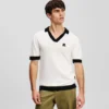 MONOGRAM STRIKKET POLO
