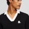MONOGRAM STRIKKET POLO