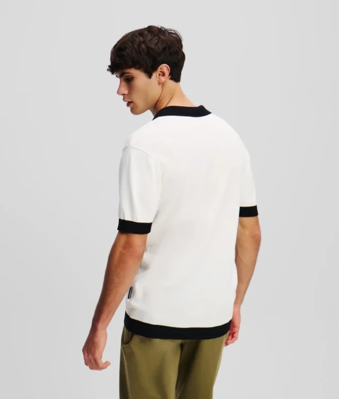 MONOGRAM STRIKKET POLO